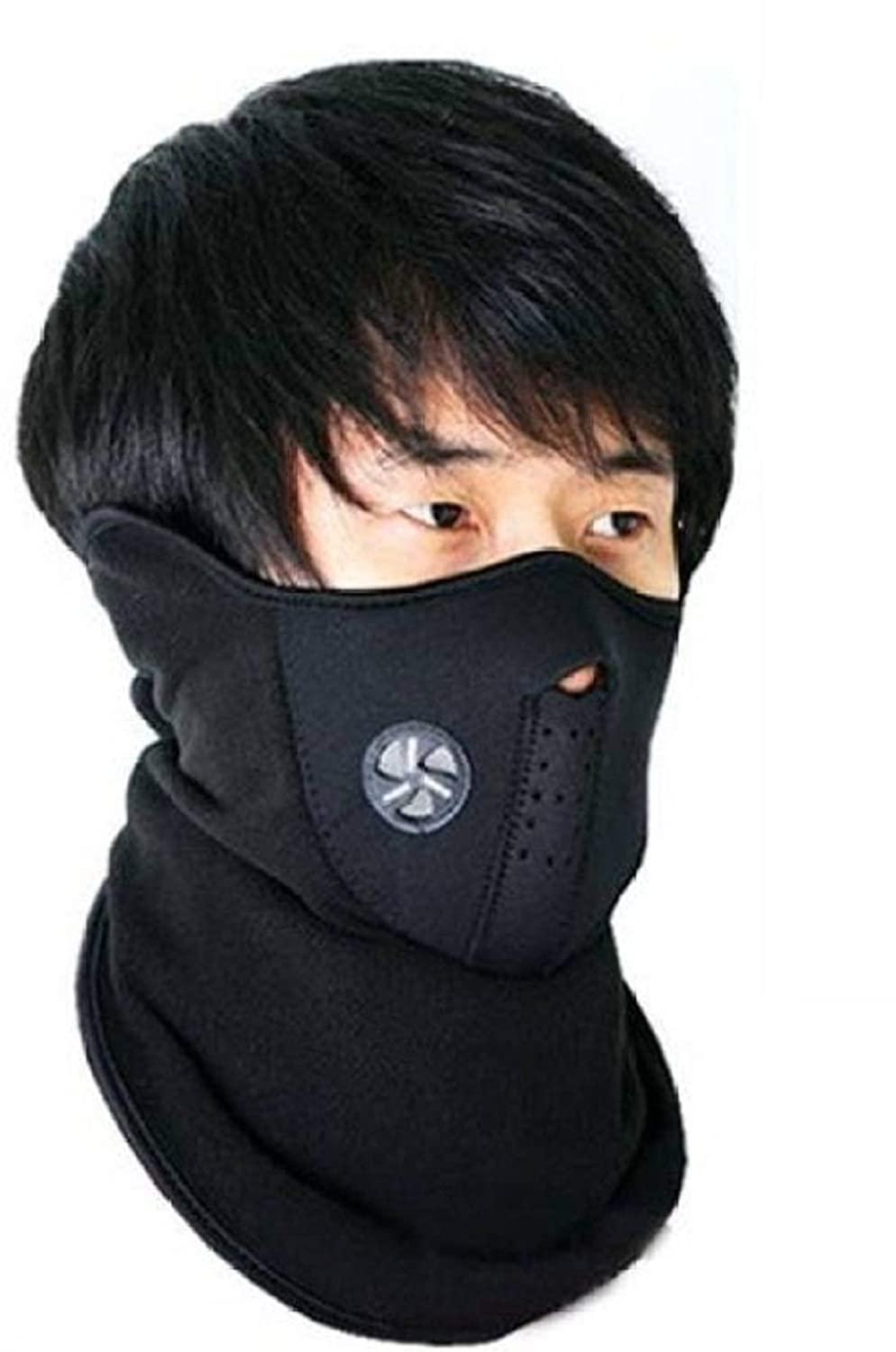 FairDealWorldShop Men Soft Neoprance Fabric Reusable Motorcycle Riding Face Cover Skin protection Balaclava Mask for Bikers UV Anti Dust Neck gaiter For Sports outdoor activity Pack of 1 Neoprance Mask