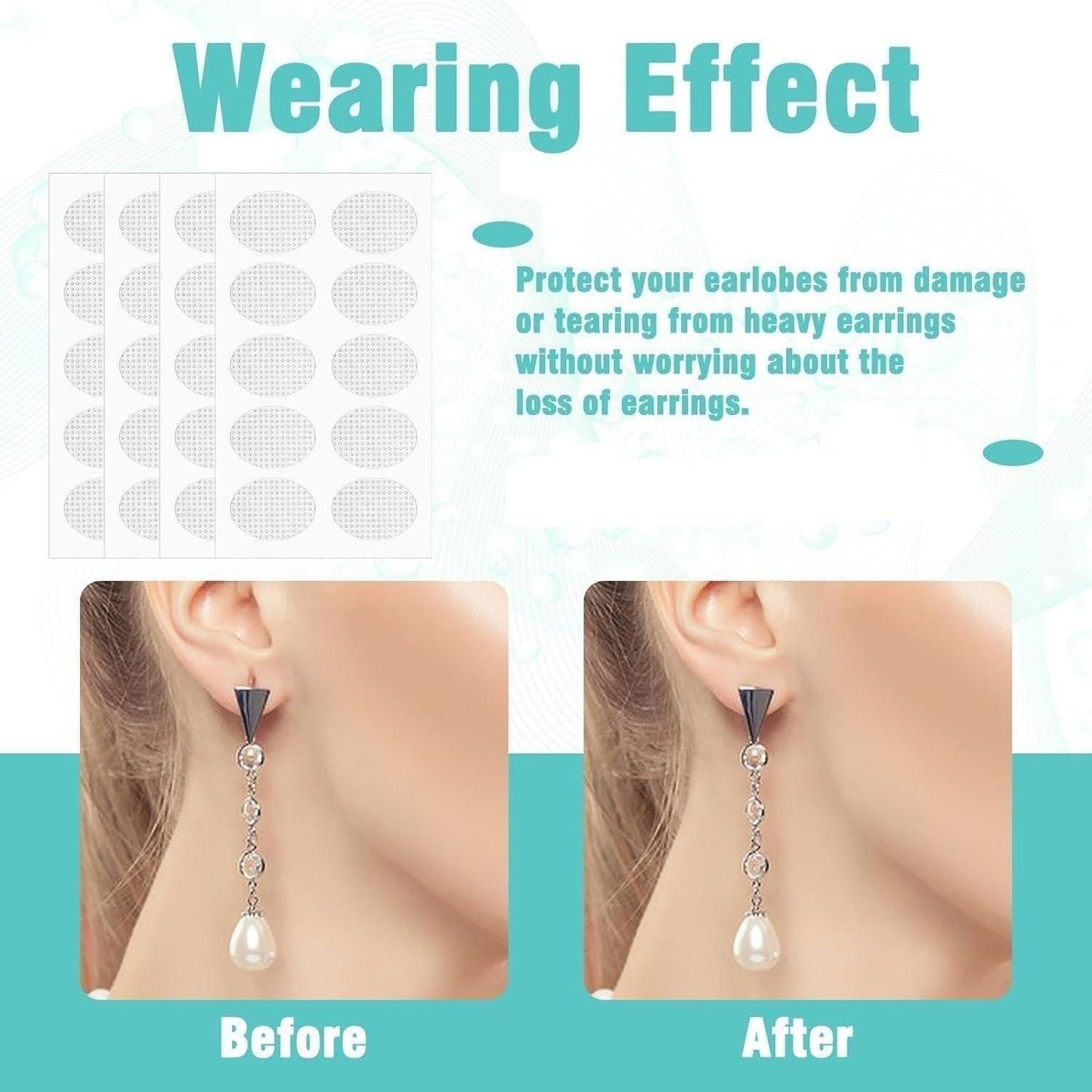 Premium Earlobe Support Patches – 100 Pieces