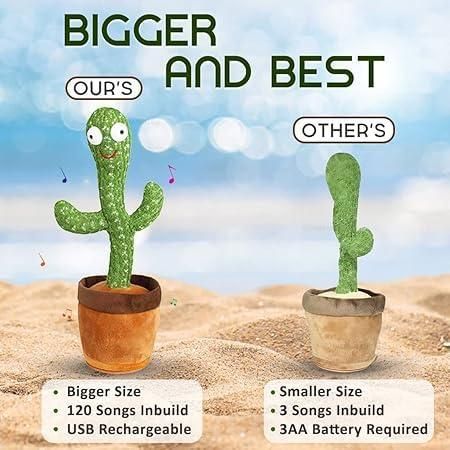 Dancing LED Cactus Toy for Kids