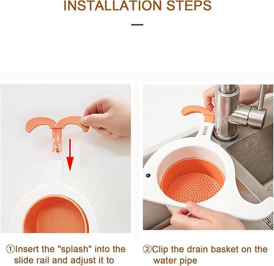 Whale-Shaped Kitchen Sink Strainer for Drain Protection
