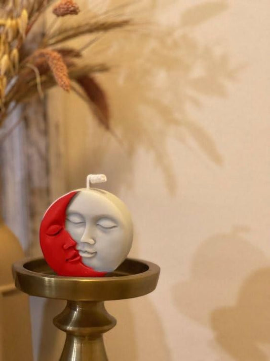 2-Piece Sun Moon Double Shade Hand-Poured Pure Soy Wax Scented Candles