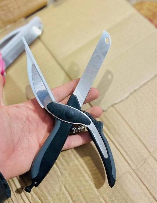 2-in-1 Cleaver Cutter Kitchen Knife for Versatile Use