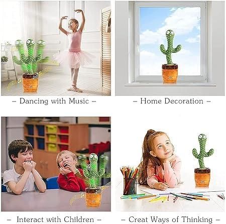 Dancing LED Cactus Toy for Kids