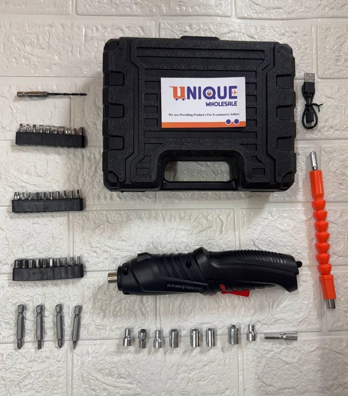 FairDealWorldShop Metal Electric Screwdriver with 47 pcs Screwdriver Bit Set