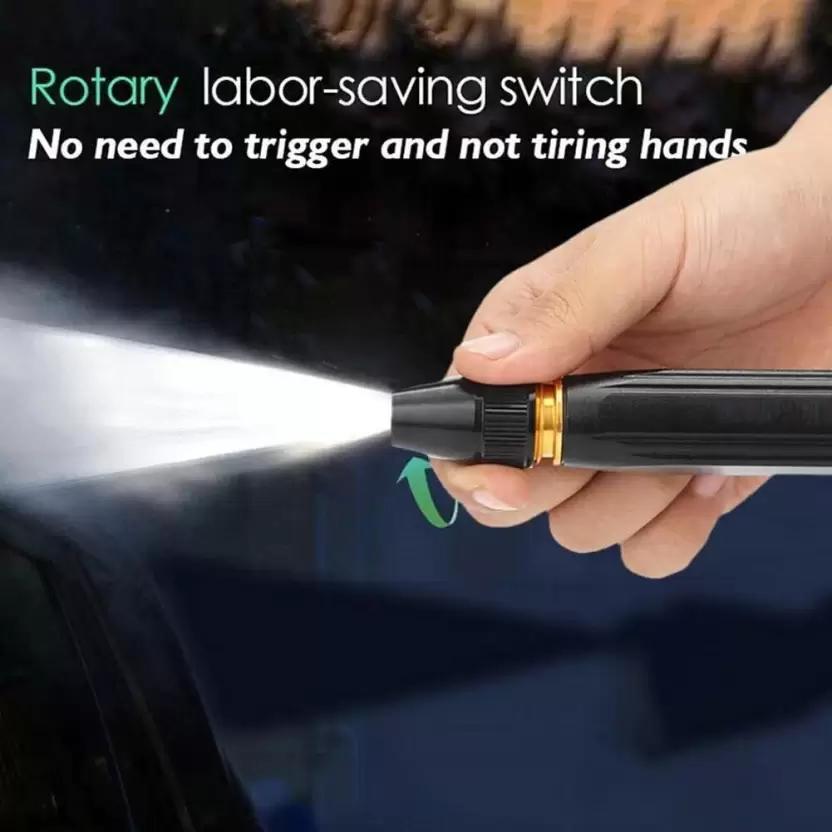 Portable High-Pressure Water Nozzle – Black