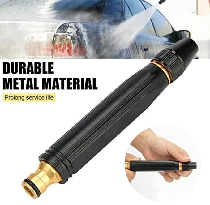Portable High-Pressure Water Nozzle – Black
