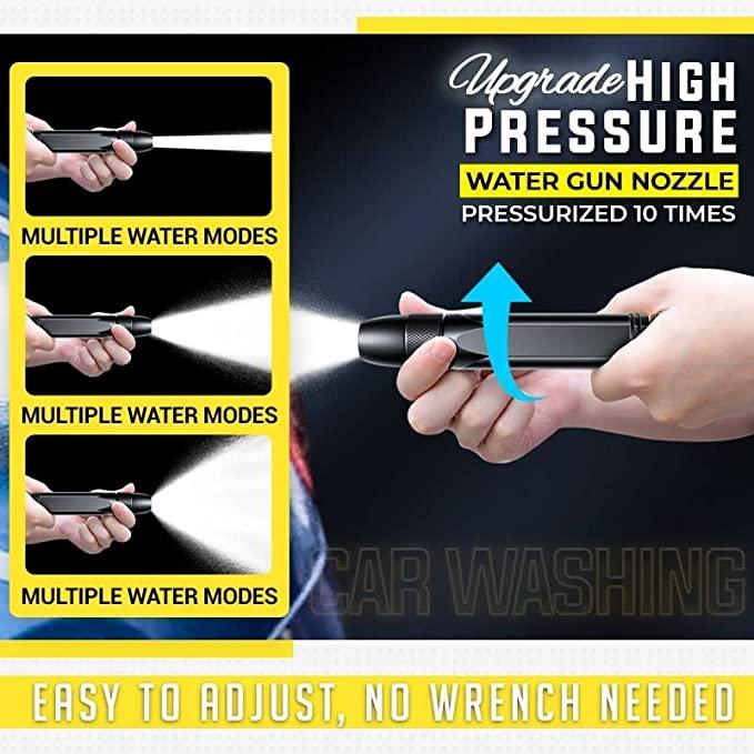 Portable High-Pressure Water Nozzle – Black