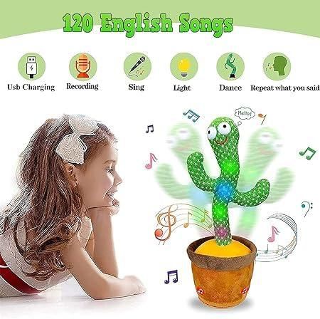 Dancing LED Cactus Toy for Kids