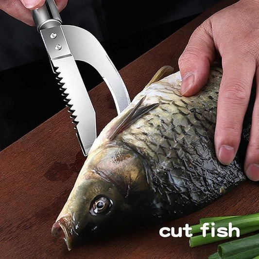 3-in-1 Fish Scaler and Scraper for Easy Cleaning