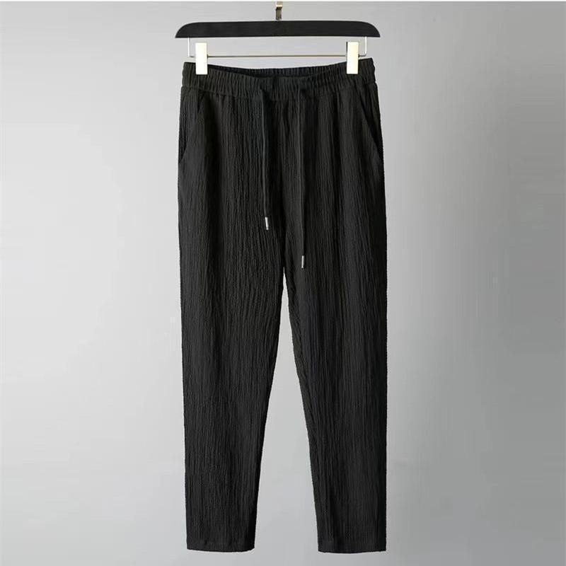 FairDealWorldShop Men's Crinkled Co-Ord Set Black