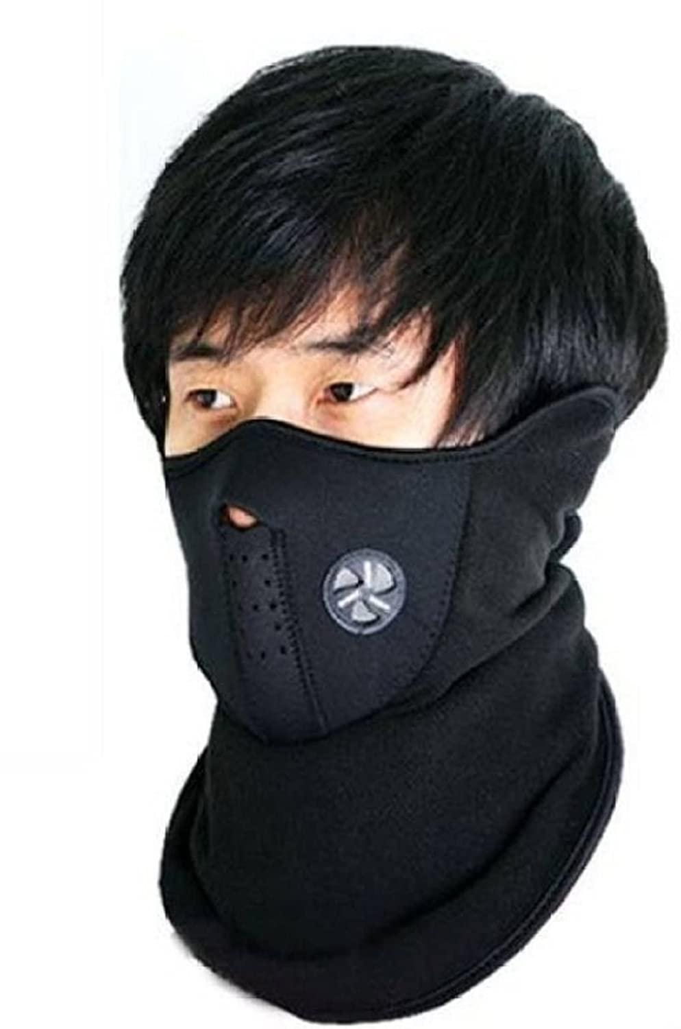 FairDealWorldShop Men Soft Neoprance Fabric Reusable Motorcycle Riding Face Cover Skin protection Balaclava Mask for Bikers UV Anti Dust Neck gaiter For Sports outdoor activity Pack of 1 Neoprance Mask