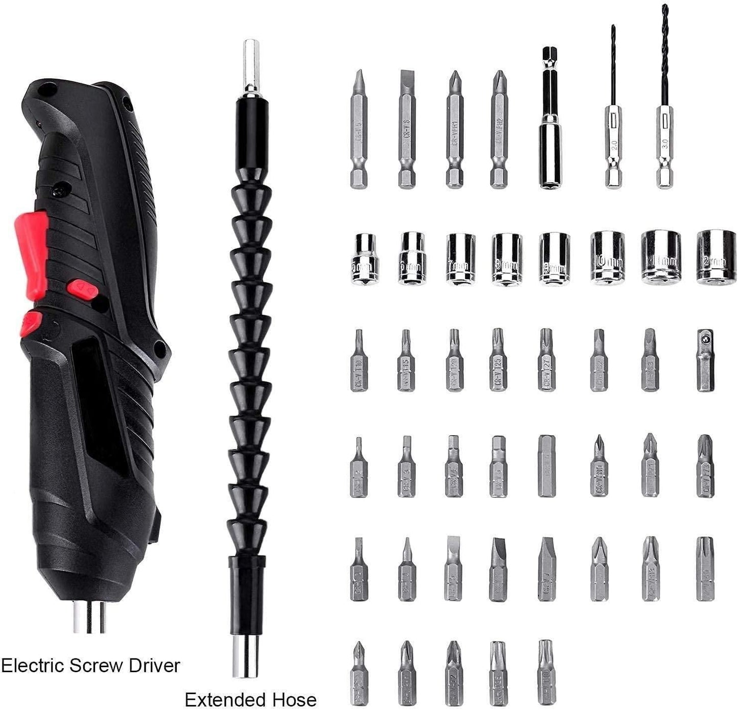 FairDealWorldShop Metal Electric Screwdriver with 47 pcs Screwdriver Bit Set