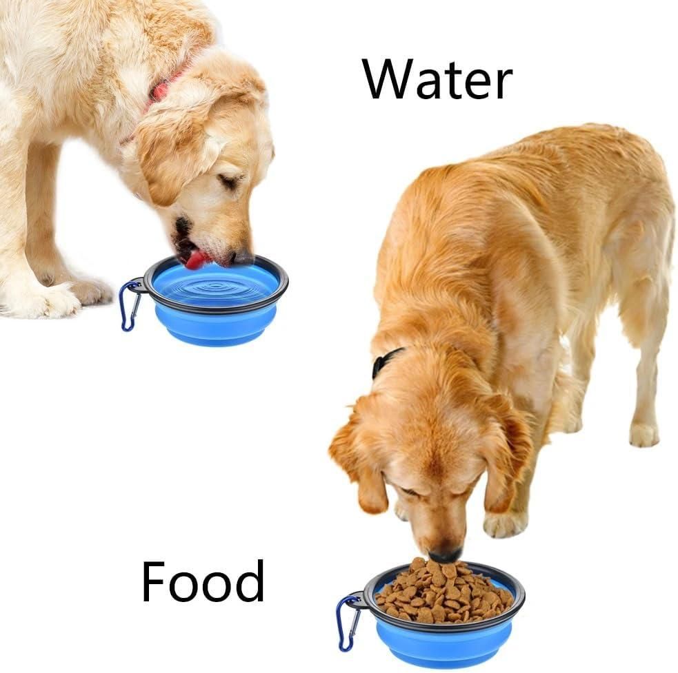 Foldable Silicone Pet Feeding Bowl for Travel