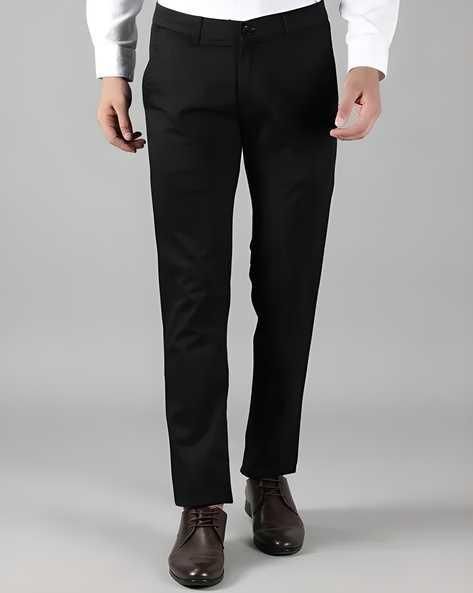 FairDealWorldShop Polyester Blend Solid Slim Fit Mens Formal Trousers