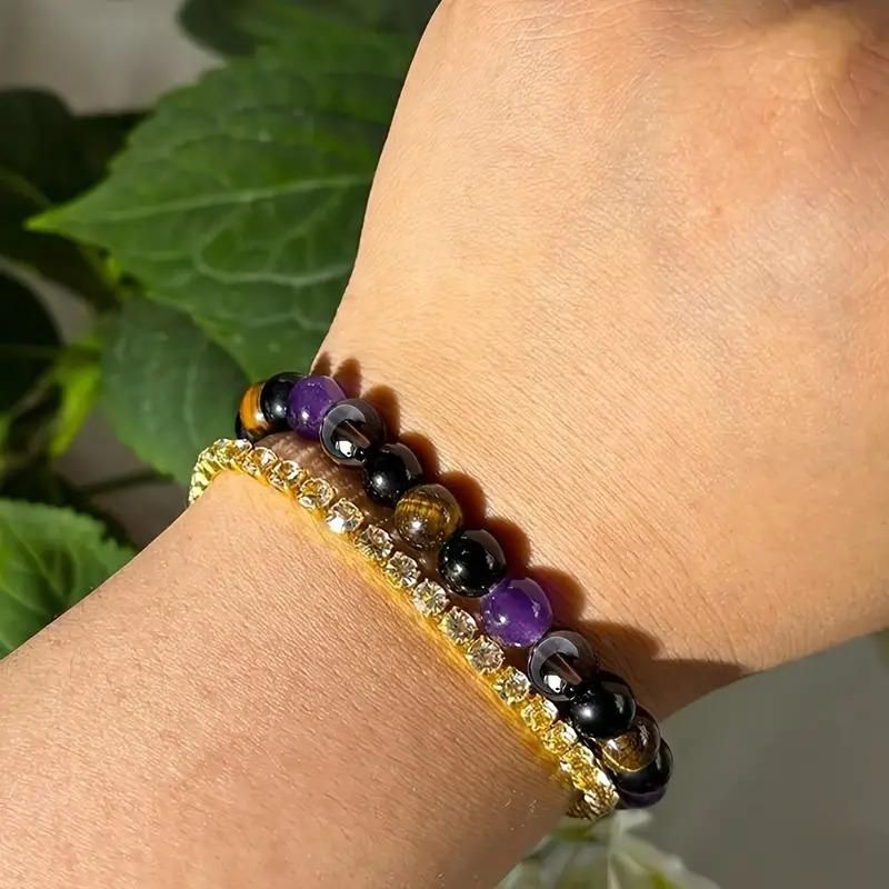 Natural Stone Bracelet Set – Pack of 2