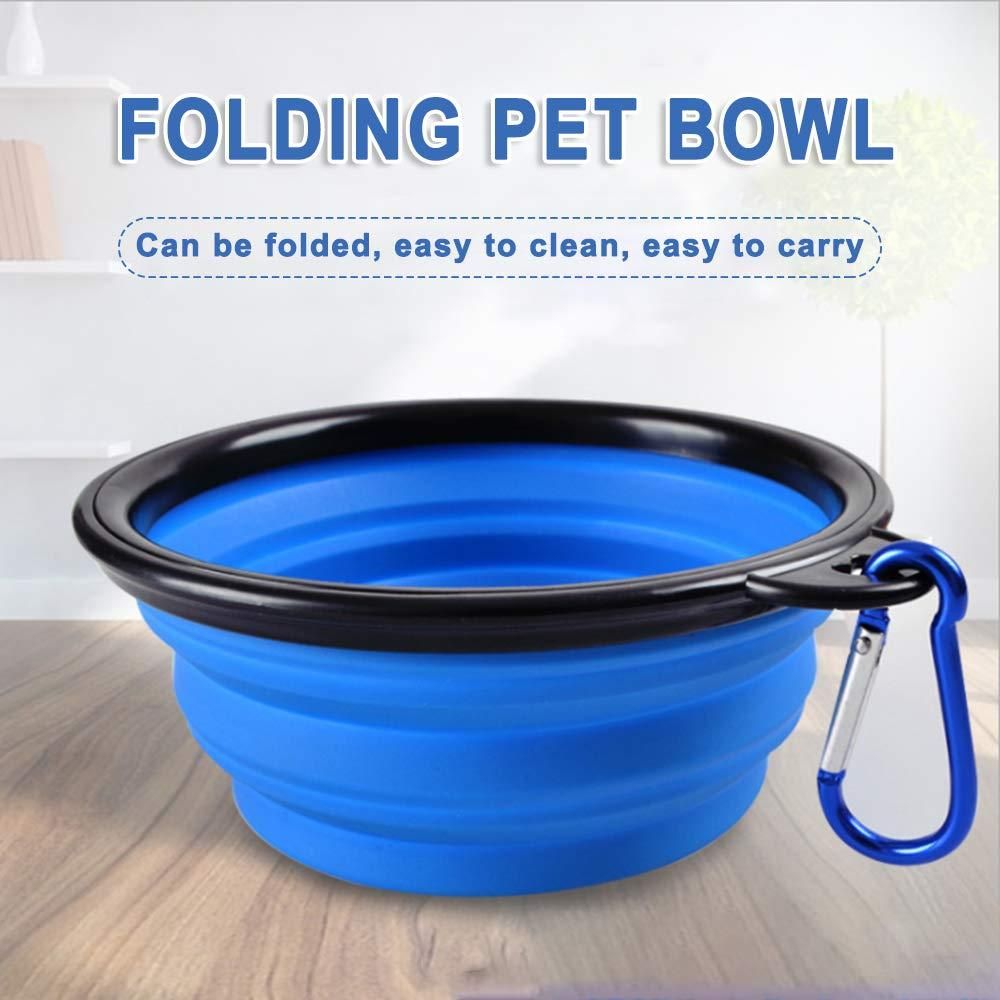 Foldable Silicone Pet Feeding Bowl for Travel