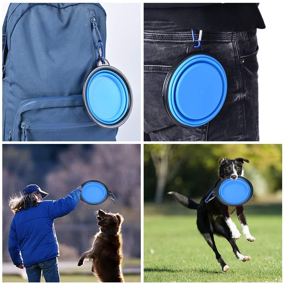 Foldable Silicone Pet Feeding Bowl for Travel
