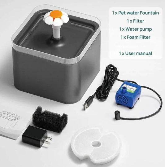 2L Small Pet Water Fountain for Kittens & Small Dogs
