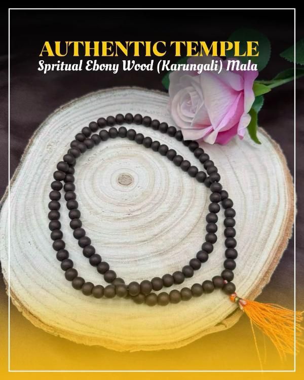 FairDealWorldShop Original Karungali Mala 108 Beads Ebony Wood