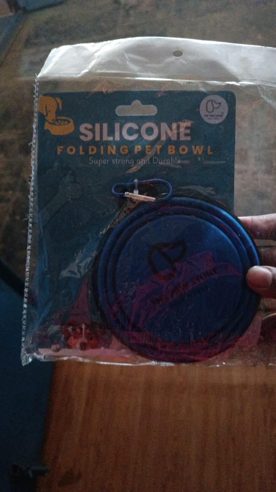 Foldable Silicone Pet Feeding Bowl for Travel