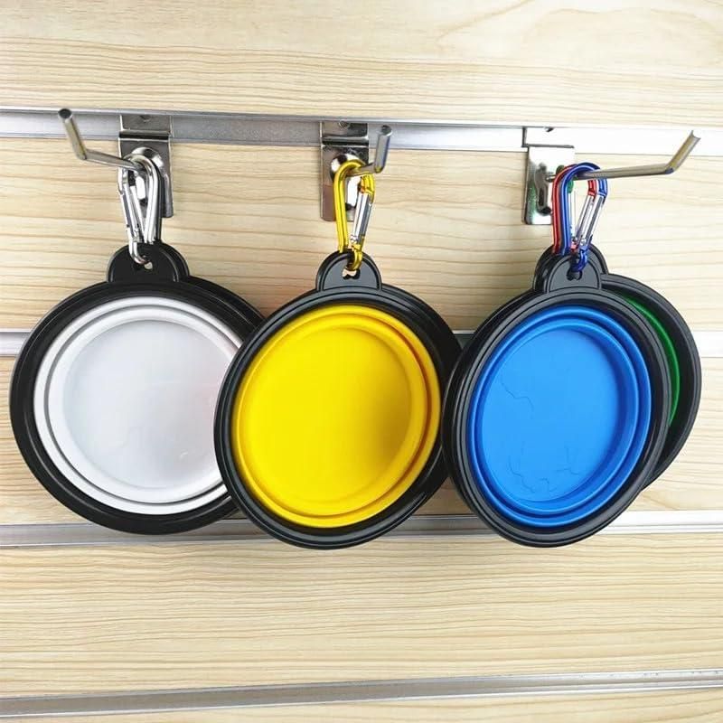 Foldable Silicone Pet Feeding Bowl for Travel