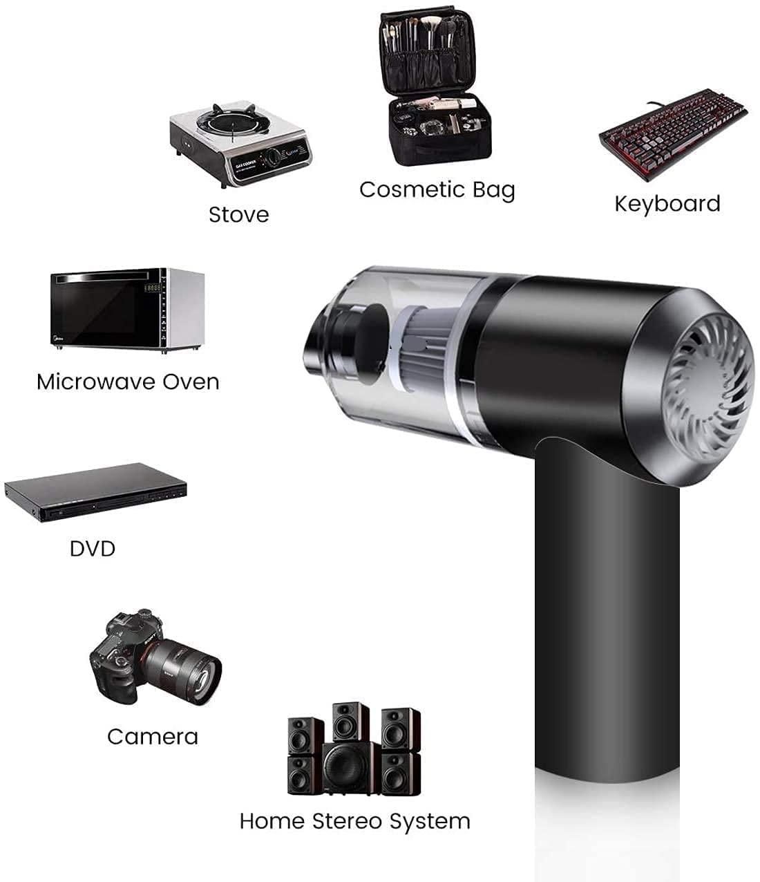 Portable Wireless Air Duster and Vacuum Cleaner