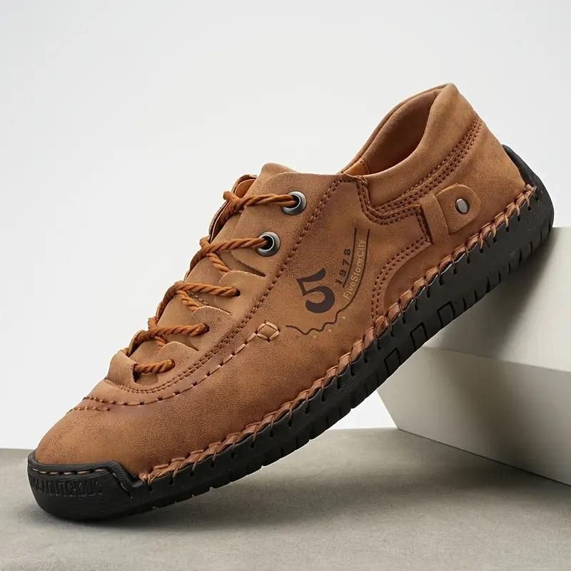 FairDealWorldShop Men's Casual Leather Tan Shoes Lightweight