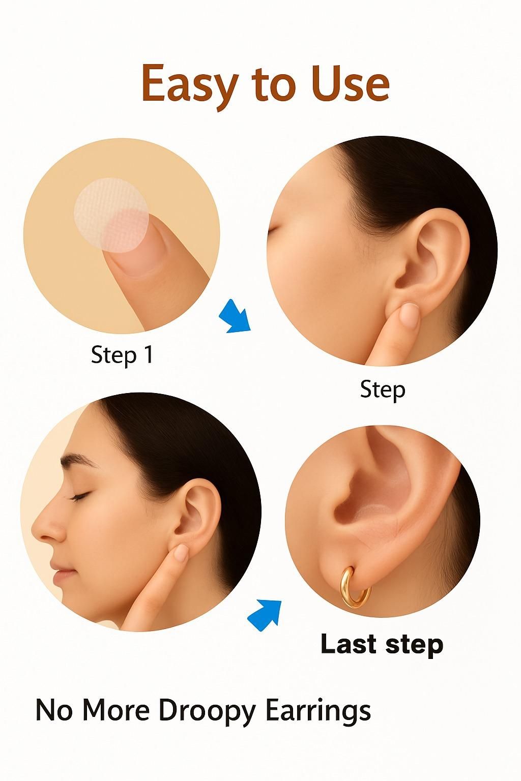 Premium Earlobe Support Patches – 100 Pieces