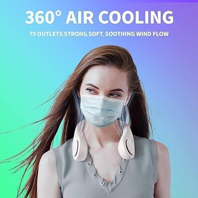Portable Bladeless Rechargeable Hanging Neck Fan