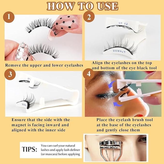 FairDealWorldShop Magnetic Eyelashes Pair of 1