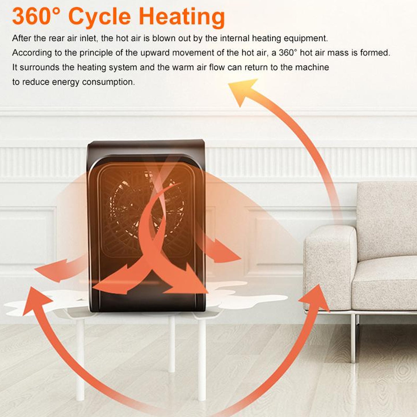 6683 Room Heater 220v Brown Box Heater For Office Bedroom Use Heater
