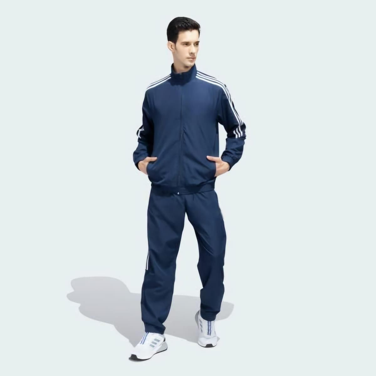 FairDealWorldShop Men's Side Stripe 4 Way Polyester Track Suit