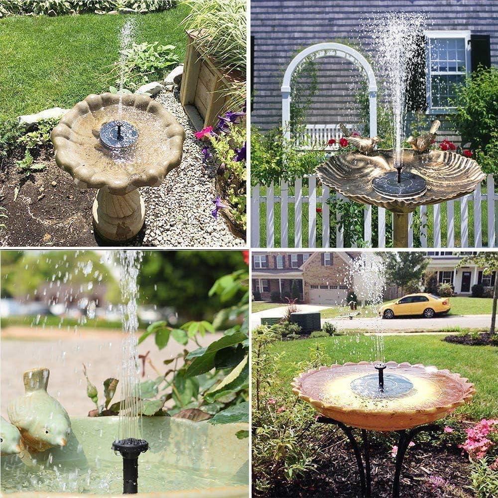 Solar Powered Floating Fountain Water Pump for Pools & Gardens