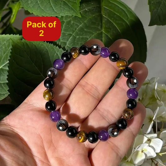 FairDealWorldShop Natural Stone Bracelet (Pack of 2)