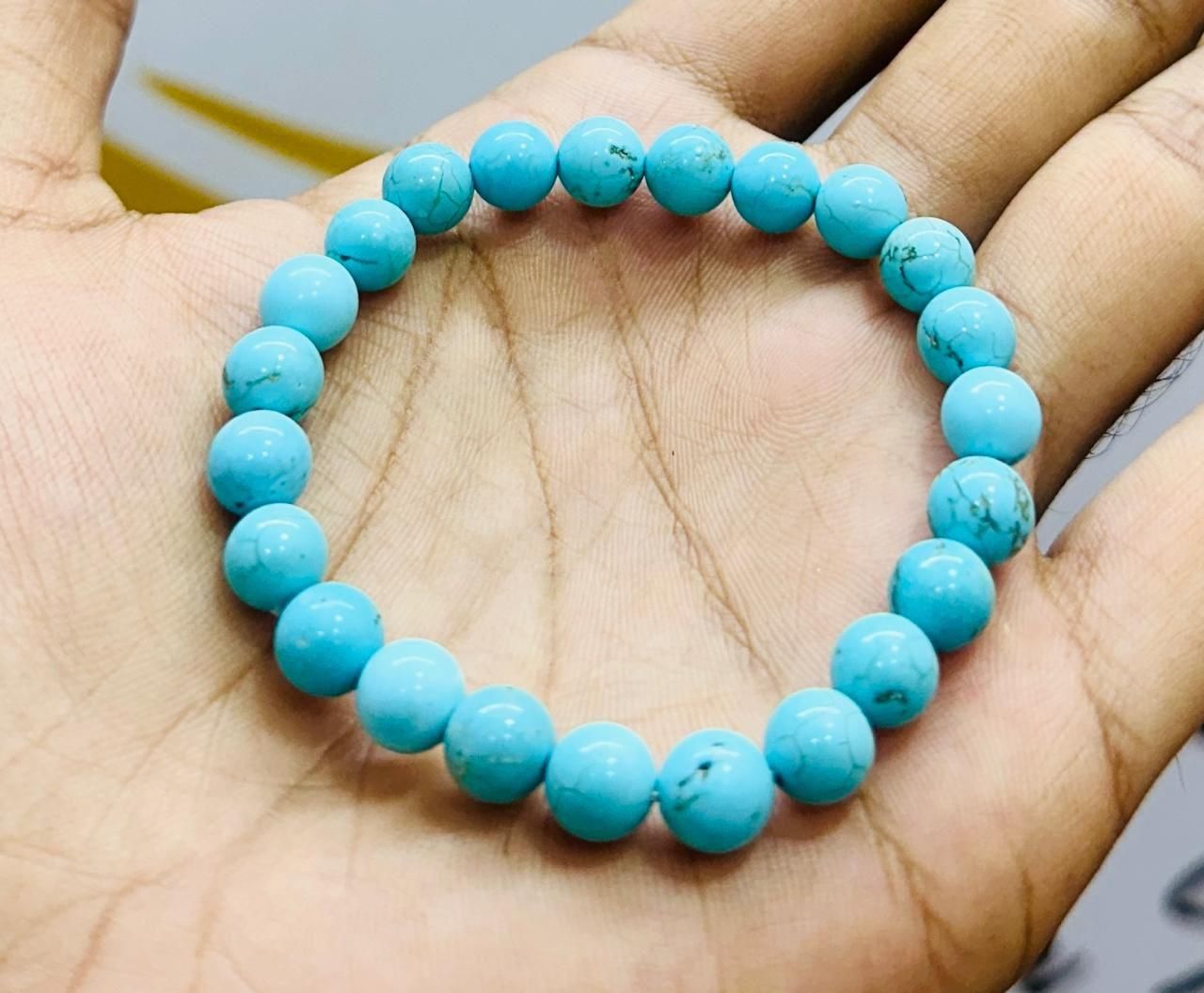 Firoza (Turquoise) Beaded Stone Bracelet