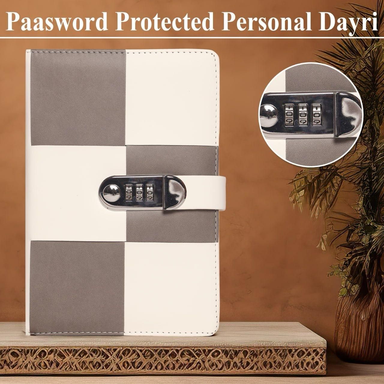 Password-Protected Lockable Diary Notebook