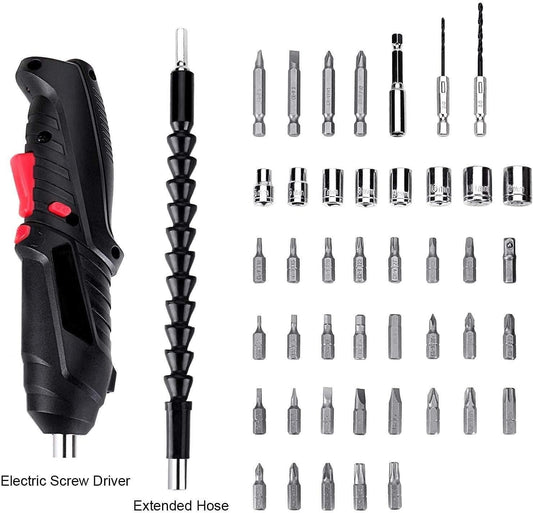 FairDealWorldShop Metal Electric Screwdriver with 47 pcs Screwdriver Bit Set