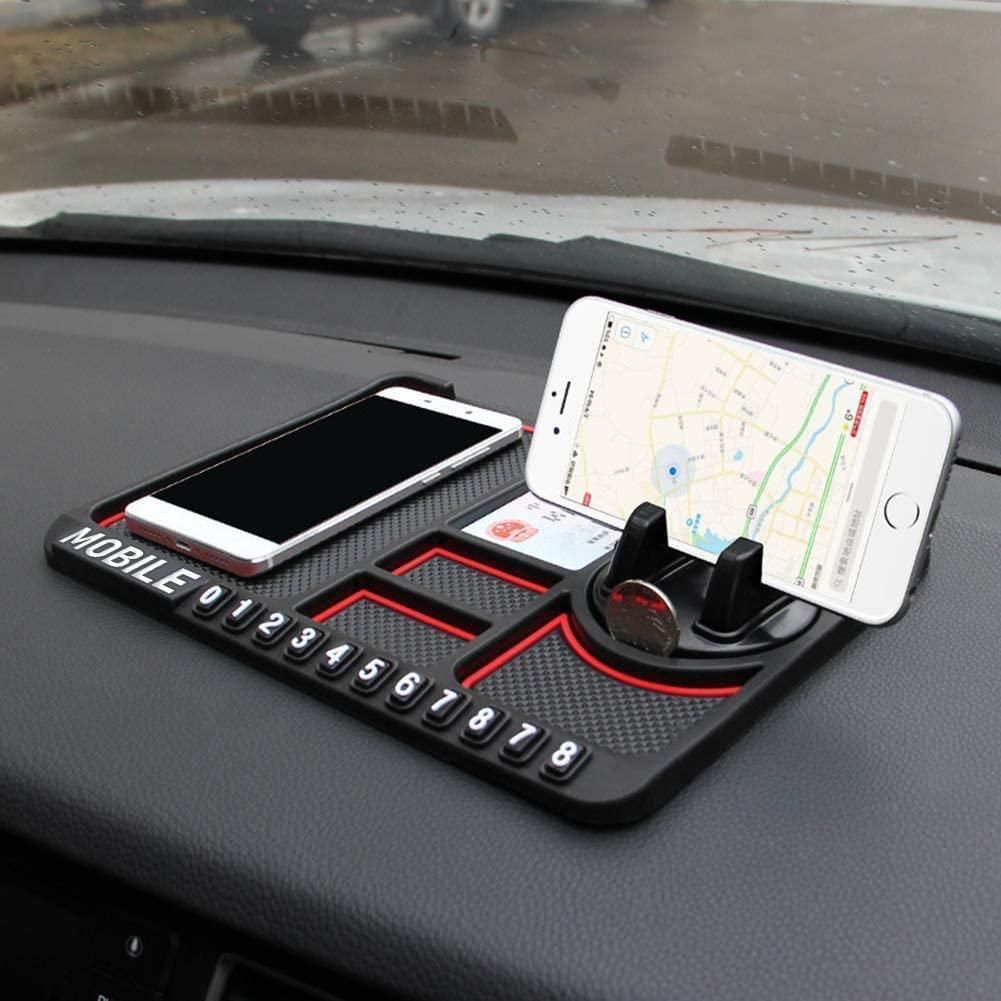 FairDealWorldShop HSR Car Accessories Multifunction Phone GPS Holder Anti-Slip Silicone Pad and Car Mobile Holders for Car Dashboard