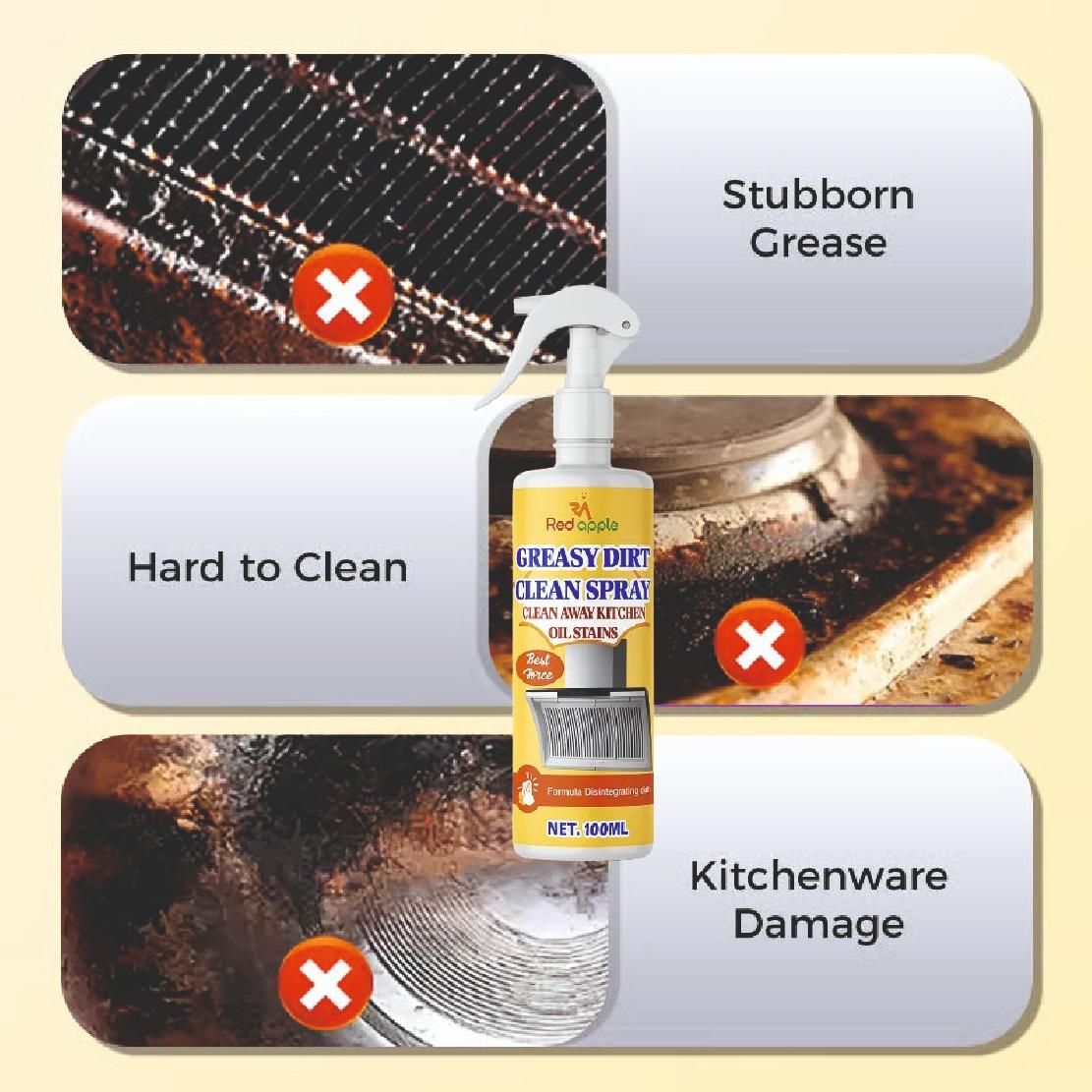 Grease & Dirt Cleaning Spray - 100ml