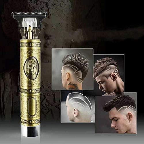 FairDealWorldShop Hair Trimmer For Men Buddha Style Trimmer, Professional Hair Clipper, Adjustable Blade Clipper, Hair Trimmer and Shaver,Retro Oil Head Close Cut Precise hair Trimming Machine (Golden)