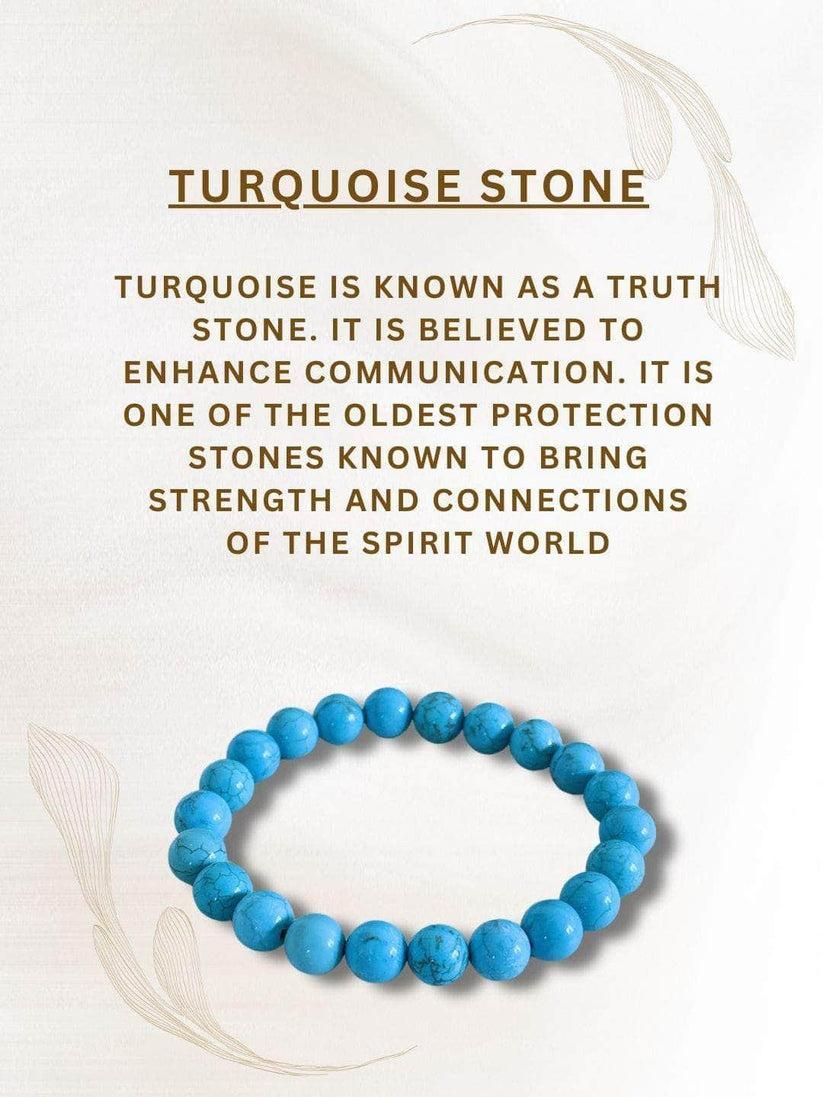 Firoza (Turquoise) Beaded Stone Bracelet
