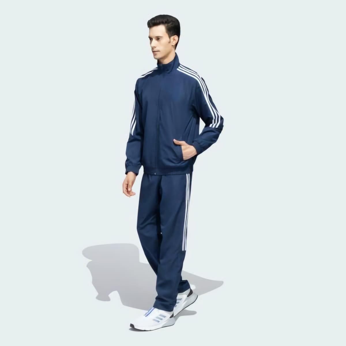 FairDealWorldShop Men's Side Stripe 4 Way Polyester Track Suit