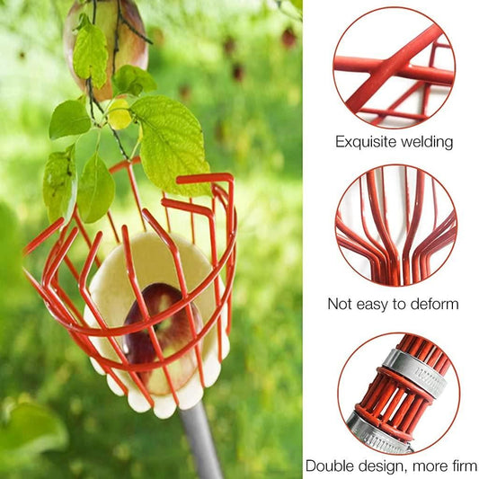 Fruit Picker Tool with Basket for Easy Harvesting