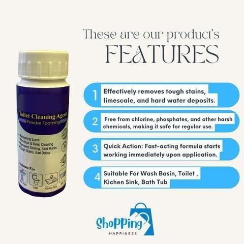 Toilet Cleaner 100g – Pack of 2 Powerful Agents