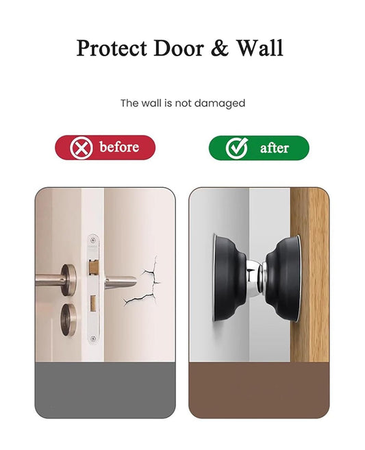 FairDealWorldShop Magnetic Door Stoppers Stainless Steel Door Stops for Wall and Floor Mounting