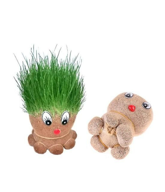 FairDealWorldShop Octopus Grass Doll Grow Bag Pots