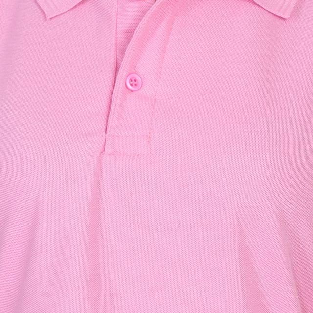 Ketex Pink Cotton Blend Polo Neck T-Shirt