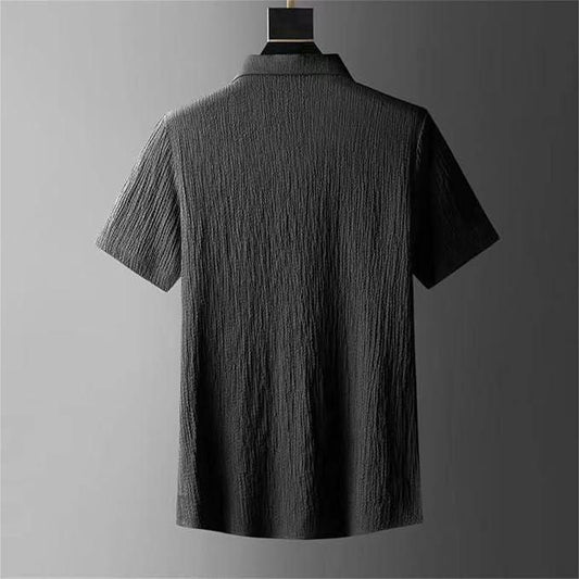 FairDealWorldShop Men's Crinkled Co-Ord Set Black