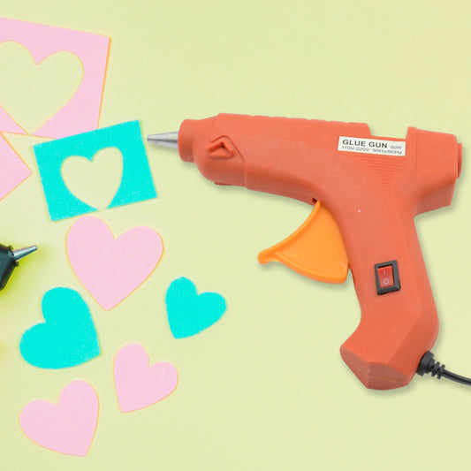 0492 Professional 60 Watt With 5 Pcs Hot Melt Glue Stick  Onoff Switch Electric Tool Hot Melt Glue Gun For Multi Use(1 Pc)